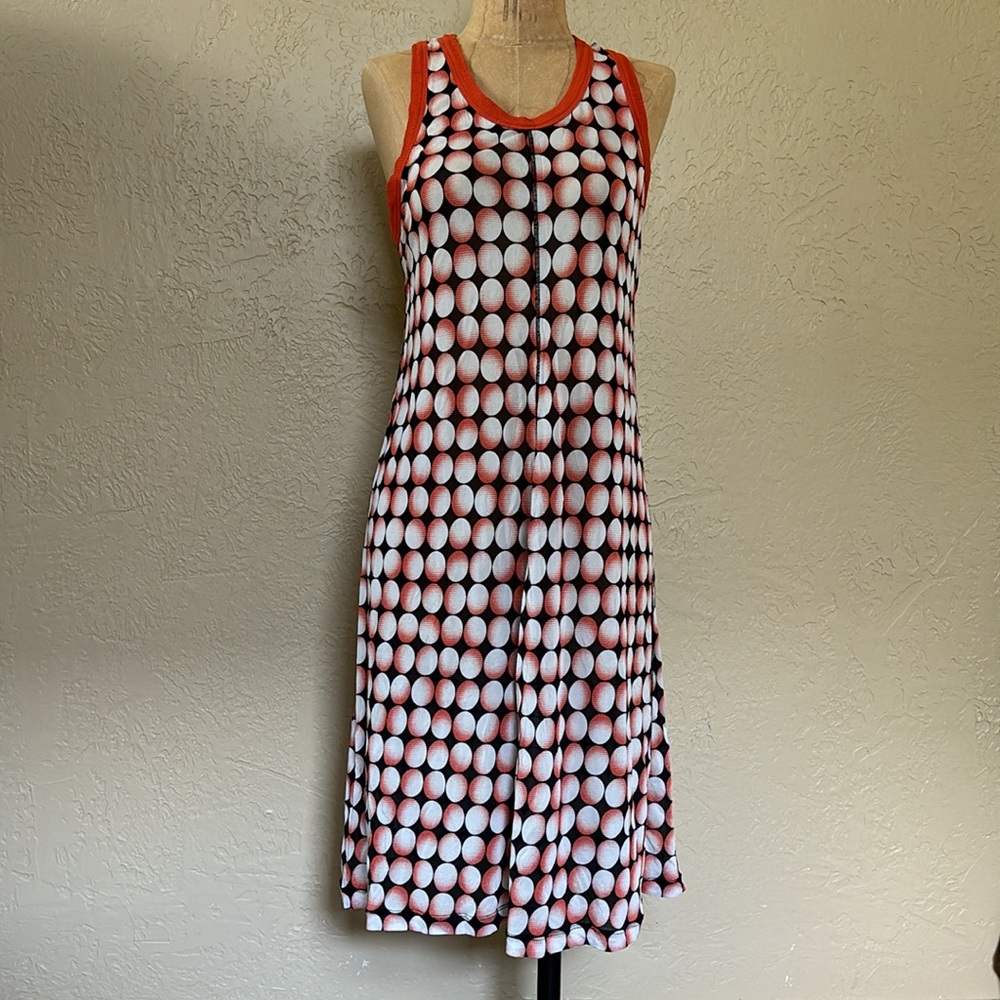 Jean Paul Gaulitier maille femme orange black dress small